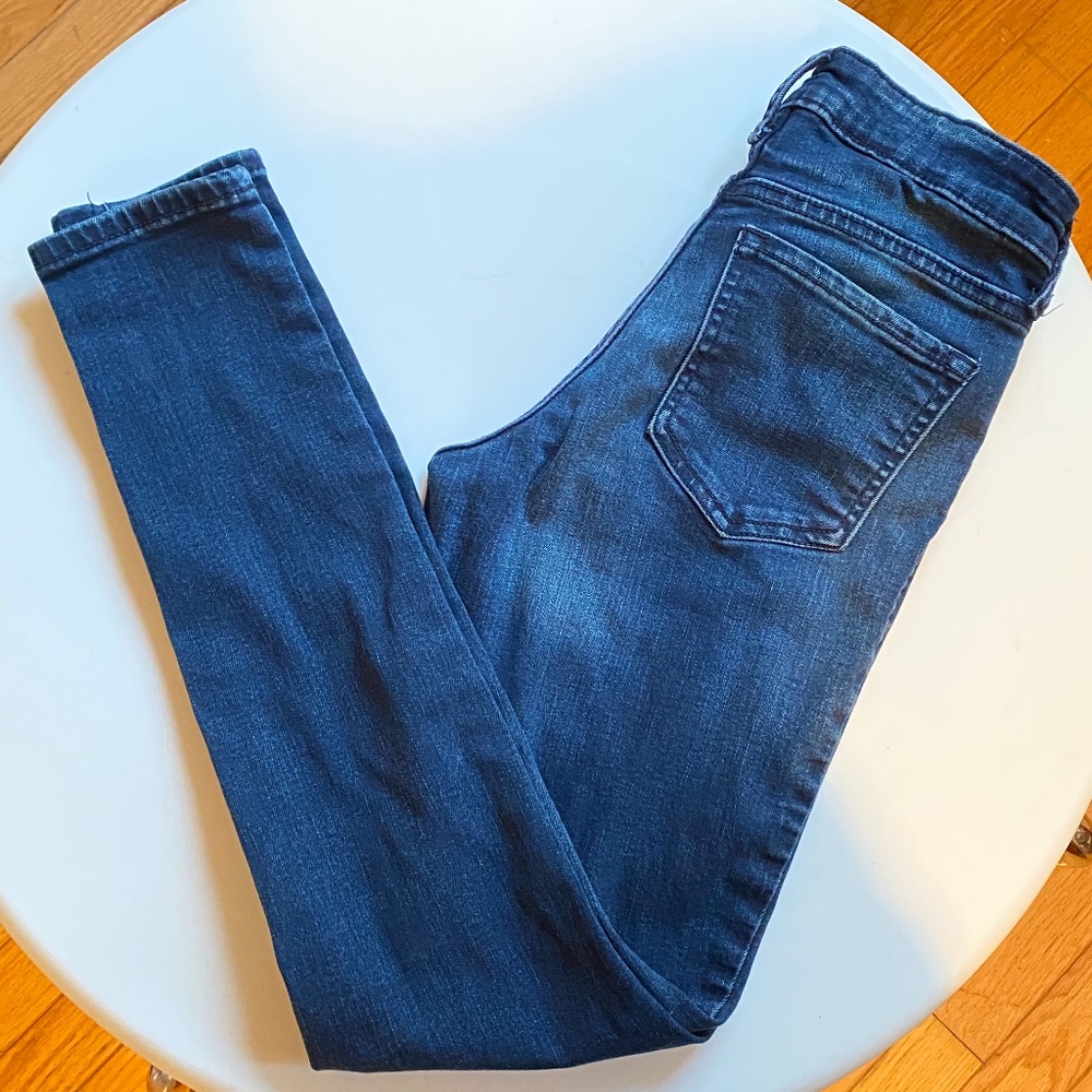 mid rise skinny jeans